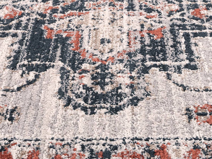 Havana Abajo Contemporary Grey & Blue Rug