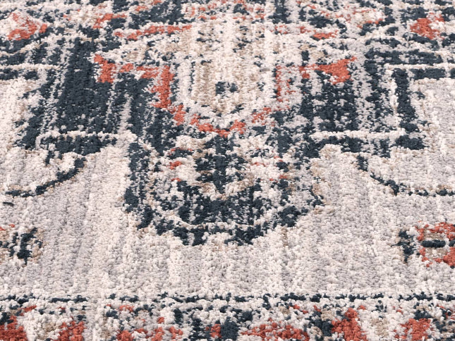 Havana Abajo Contemporary Grey & Blue Rug