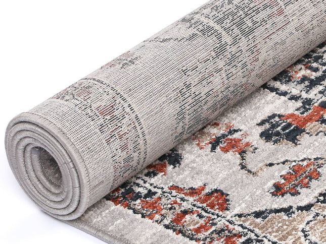 Havana Abajo Contemporary Grey & Blue Rug