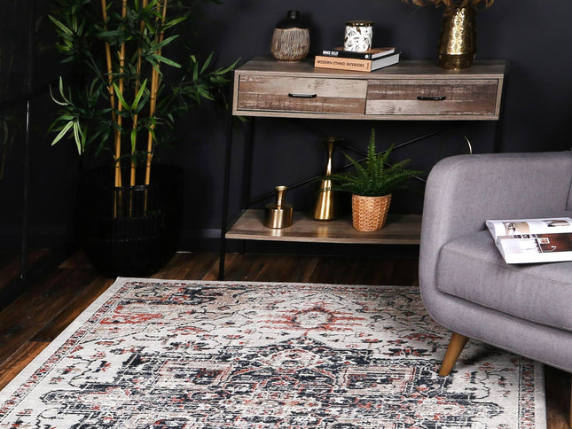 Havana Abajo Contemporary Grey & Blue Rug