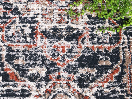 Havana Abajo Contemporary Grey & Blue Rug