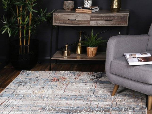 Havana Alquizar Abstract Beige & Grey Rug