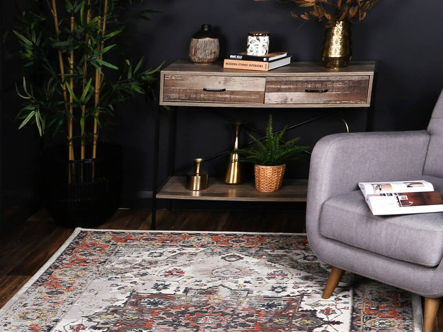 Havana Nazareno Transitional Grey & Beige Rug