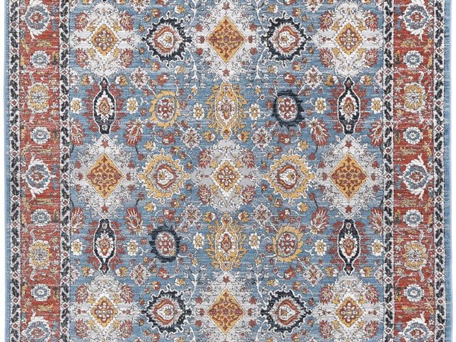 Havana Papian Transitional Charcoal & Blue Rug