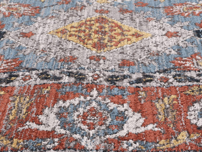Havana Papian Transitional Charcoal & Blue Rug