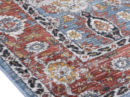 Havana Papian Transitional Charcoal & Blue Rug