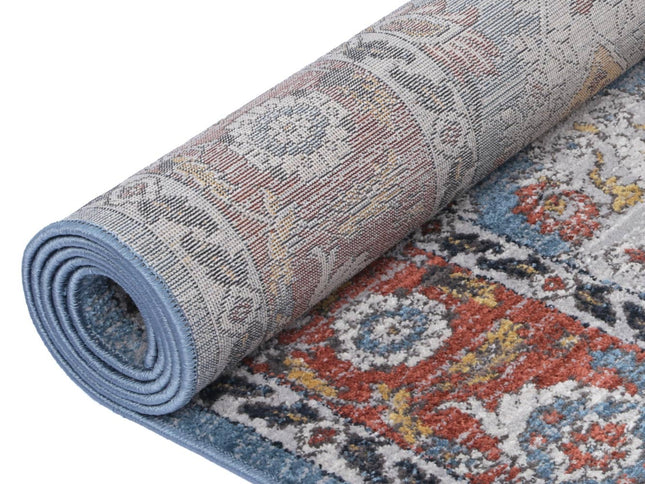 Havana Papian Transitional Charcoal & Blue Rug