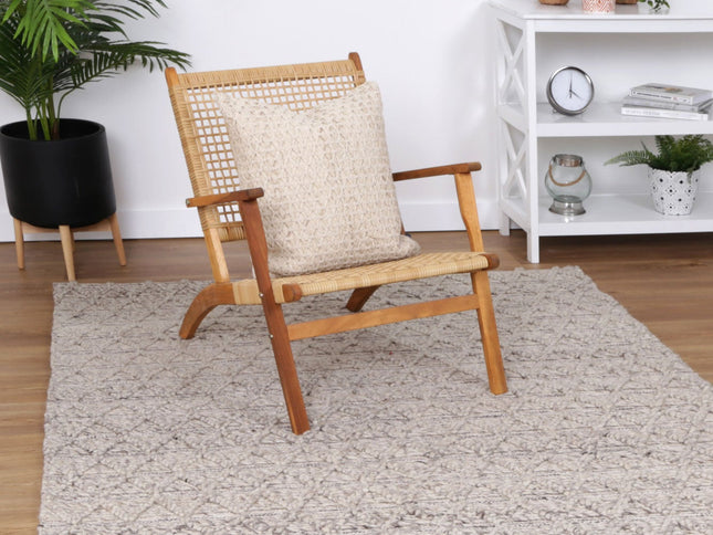 Himalaya Mosaic Tribal Ash Wool Rug