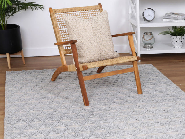 Himalaya Mosaic Tribal Grey Wool Rug