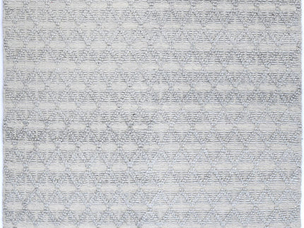 Himalaya Mosaic Tribal Grey Wool Rug