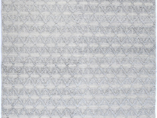 Himalaya Mosaic Tribal Grey Wool Rug
