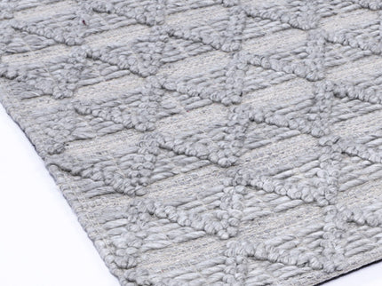 Himalaya Mosaic Tribal Grey Wool Rug