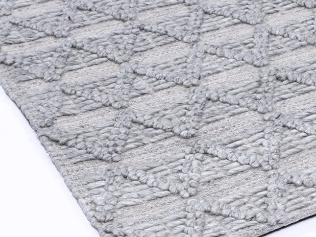 Himalaya Mosaic Tribal Grey Wool Rug