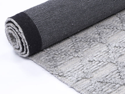 Himalaya Mosaic Tribal Grey Wool Rug