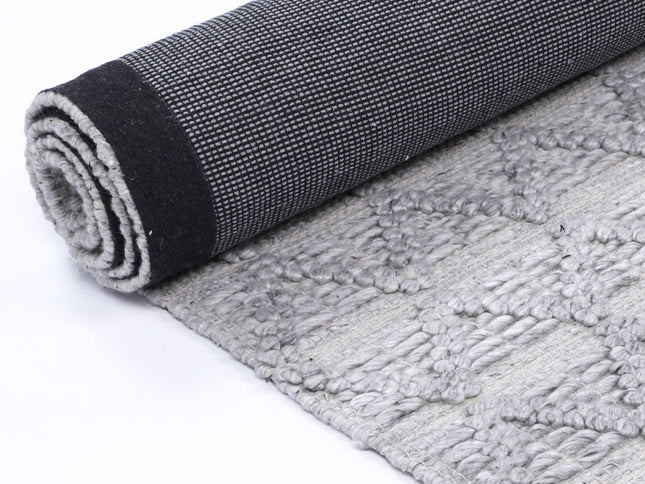 Himalaya Mosaic Tribal Grey Wool Rug