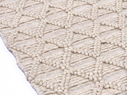 Himalaya Mosaic Tribal Natural Wool Rug