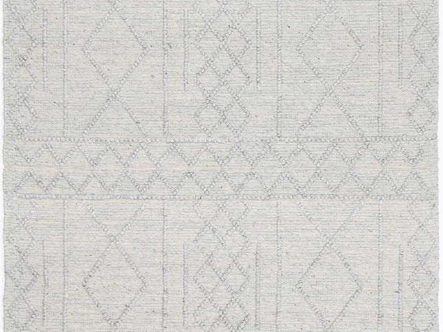 Himalaya Diamond Tribal Grey Wool Rug