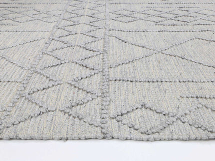 Himalaya Diamond Tribal Grey Wool Rug