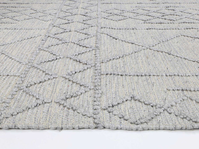 Himalaya Diamond Tribal Grey Wool Rug