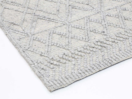 Himalaya Diamond Tribal Grey Wool Rug