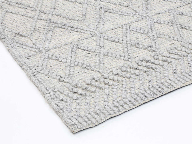 Himalaya Diamond Tribal Grey Wool Rug