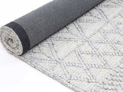 Himalaya Diamond Tribal Grey Wool Rug