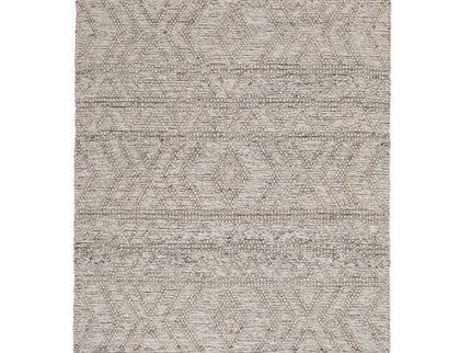 Himalaya Lattice Tribal Ash Wool Rug