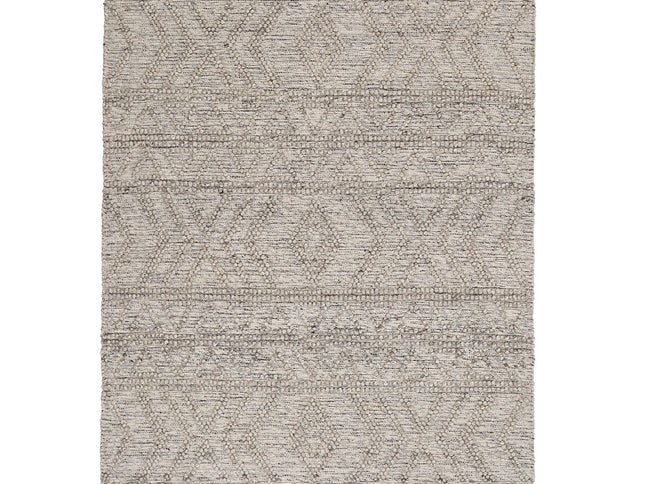 Himalaya Lattice Tribal Ash Wool Rug