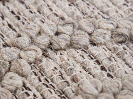 Himalaya Lattice Tribal Ash Wool Rug