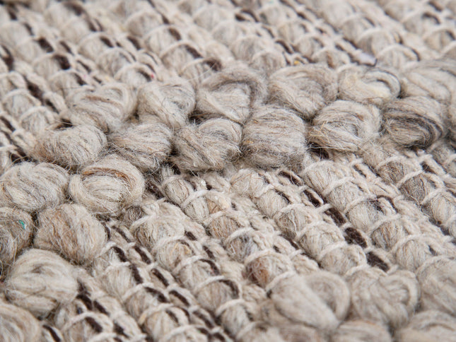 Himalaya Lattice Tribal Ash Wool Rug