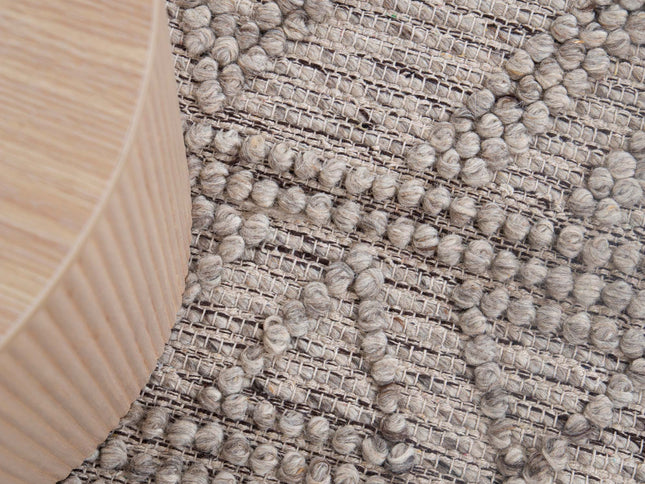 Himalaya Lattice Tribal Ash Wool Rug
