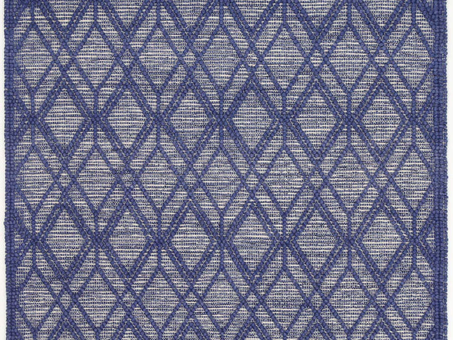 Himalaya Cobblestone Tribal Blue Wool Rug