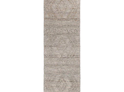 Himalaya Lattice Tribal Ash Wool Rug