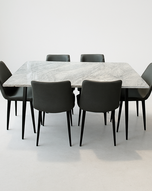 Hani - 150cm w/ Forest Grey Chairs