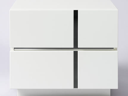 Hannah Bedside - White High Gloss