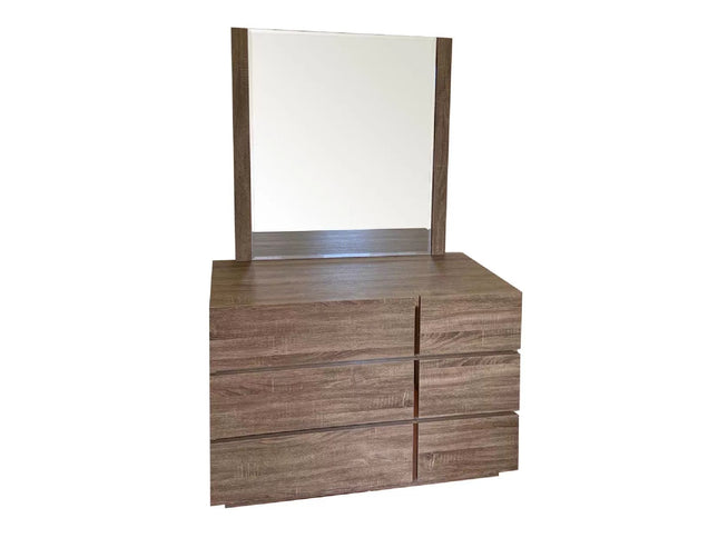 Hannah Dresser & Mirror- Light Oak