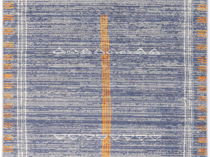 Inca Quito Blue Contemporary Rug