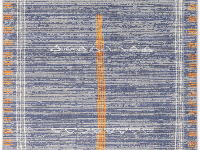 Inca Quito Blue Contemporary Rug