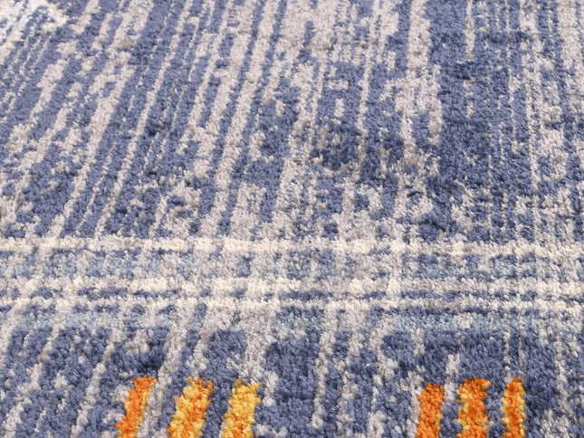Inca Quito Blue Contemporary Rug