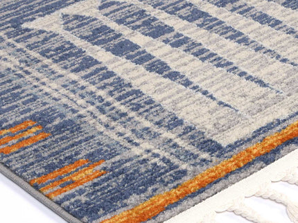Inca Quito Blue Contemporary Rug