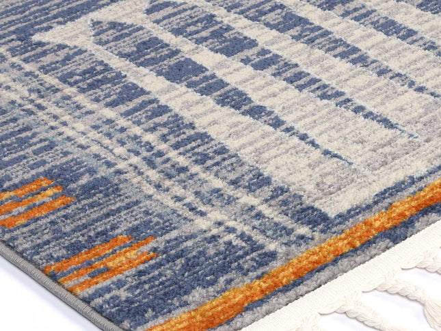 Inca Quito Blue Contemporary Rug
