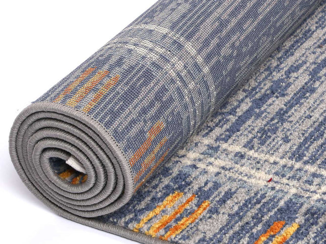 Inca Quito Blue Contemporary Rug