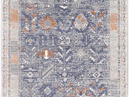 Inca Santiago Blue & Cream Contemporary Rug