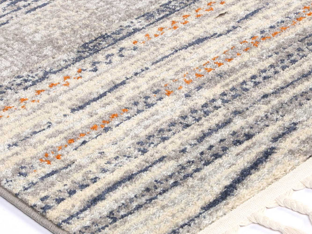 Inca Santiago Blue & Cream Contemporary Rug