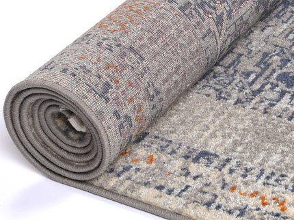 Inca Santiago Blue & Cream Contemporary Rug
