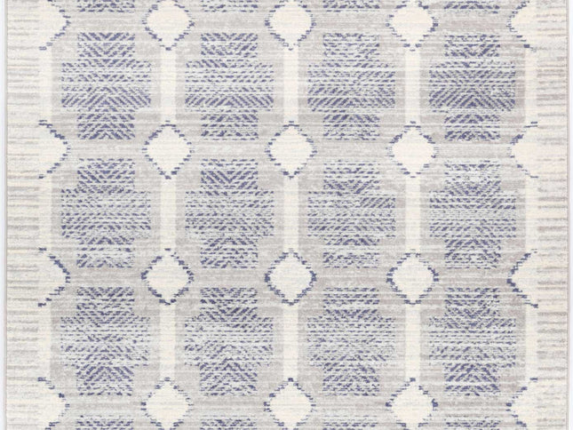 Inca Cuczo Blue Contemporary Rug