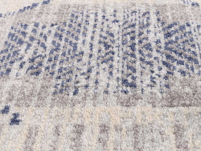 Inca Cuczo Blue Contemporary Rug
