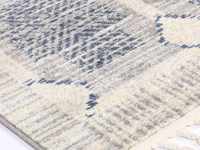 Inca Cuczo Blue Contemporary Rug