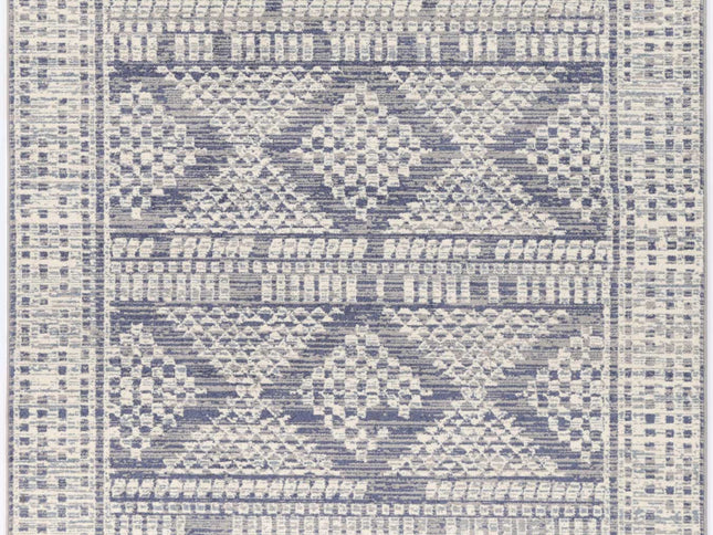Inca Jauja Blue Contemporary Rug