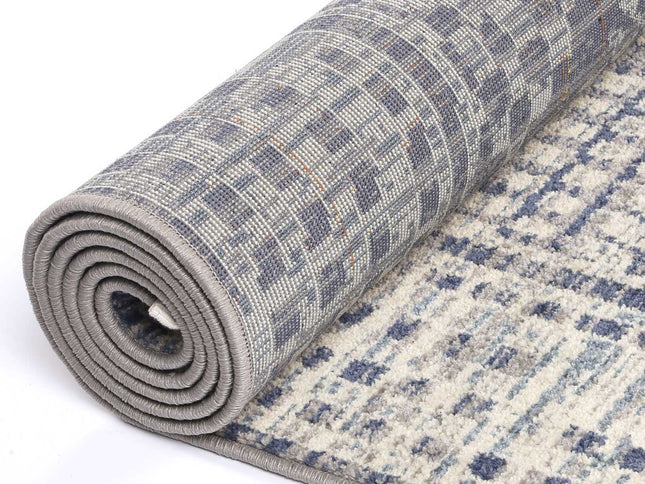 Inca Jauja Blue Contemporary Rug